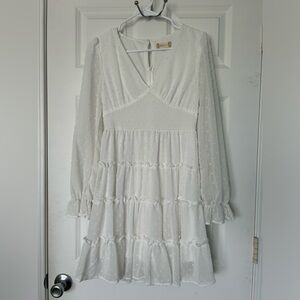Altr’d State White‎ Swiss Dot Tiered Dress